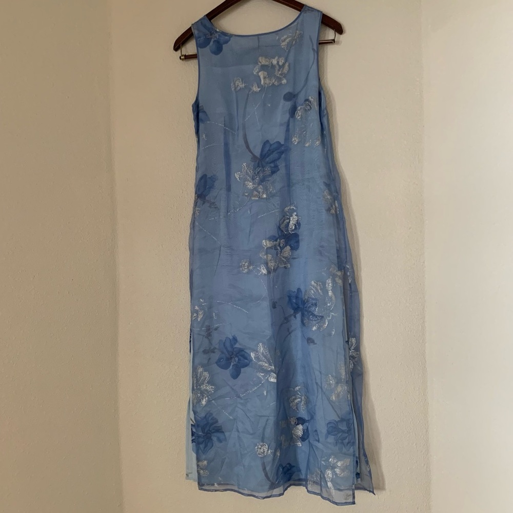 Blue sheath dress